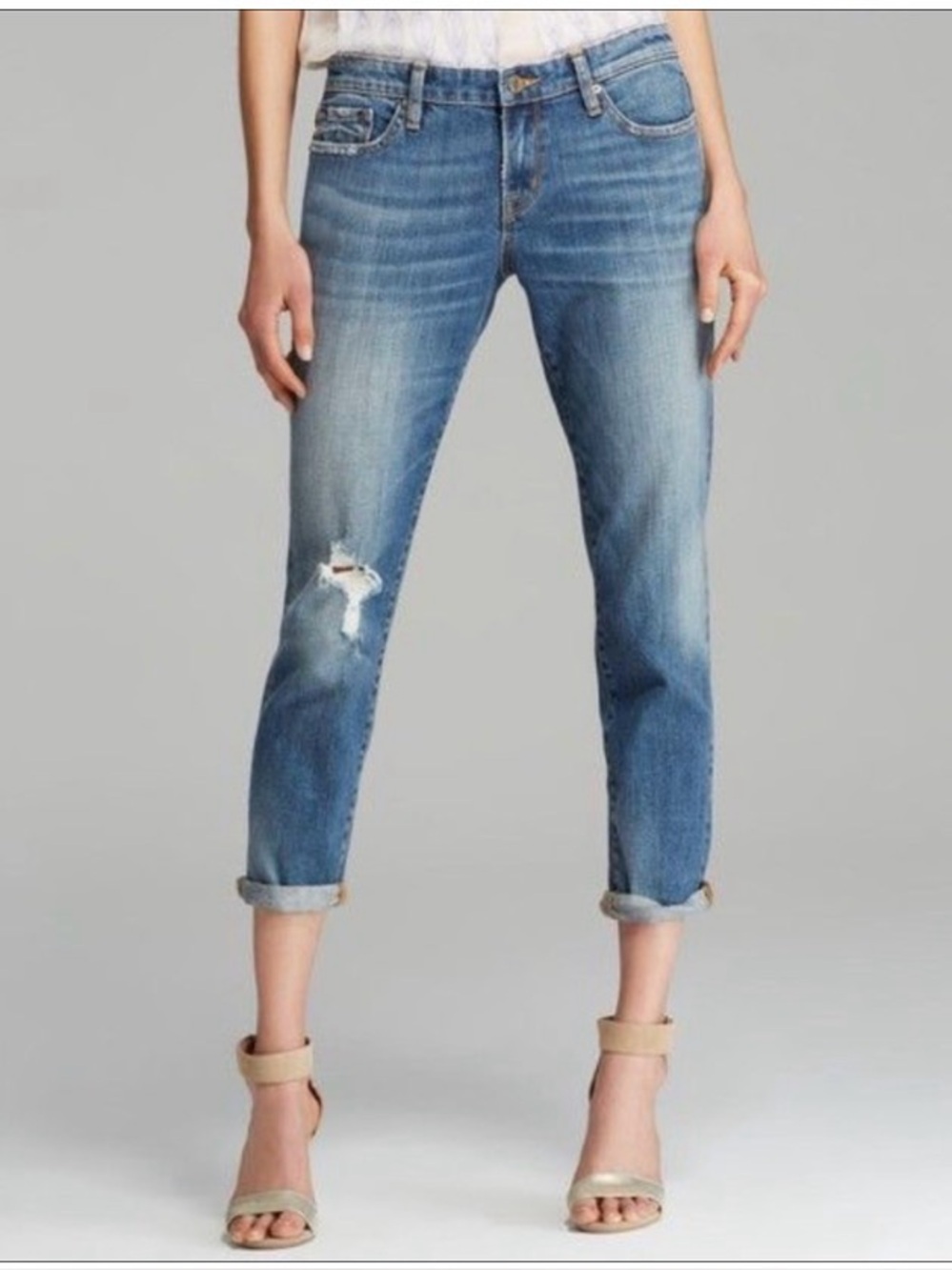 D-ID Women’s Melville Boyfriend Jeans Size 31 Classic Denim Stretch Casual